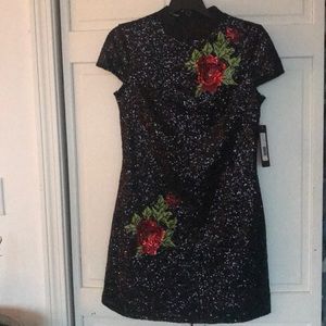 Sequined short party dress